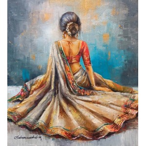 Sabeen Rashid, 14 x 16 Inches, Acrylic on Canvas, Figurative Painting, AC-SBRS-020
